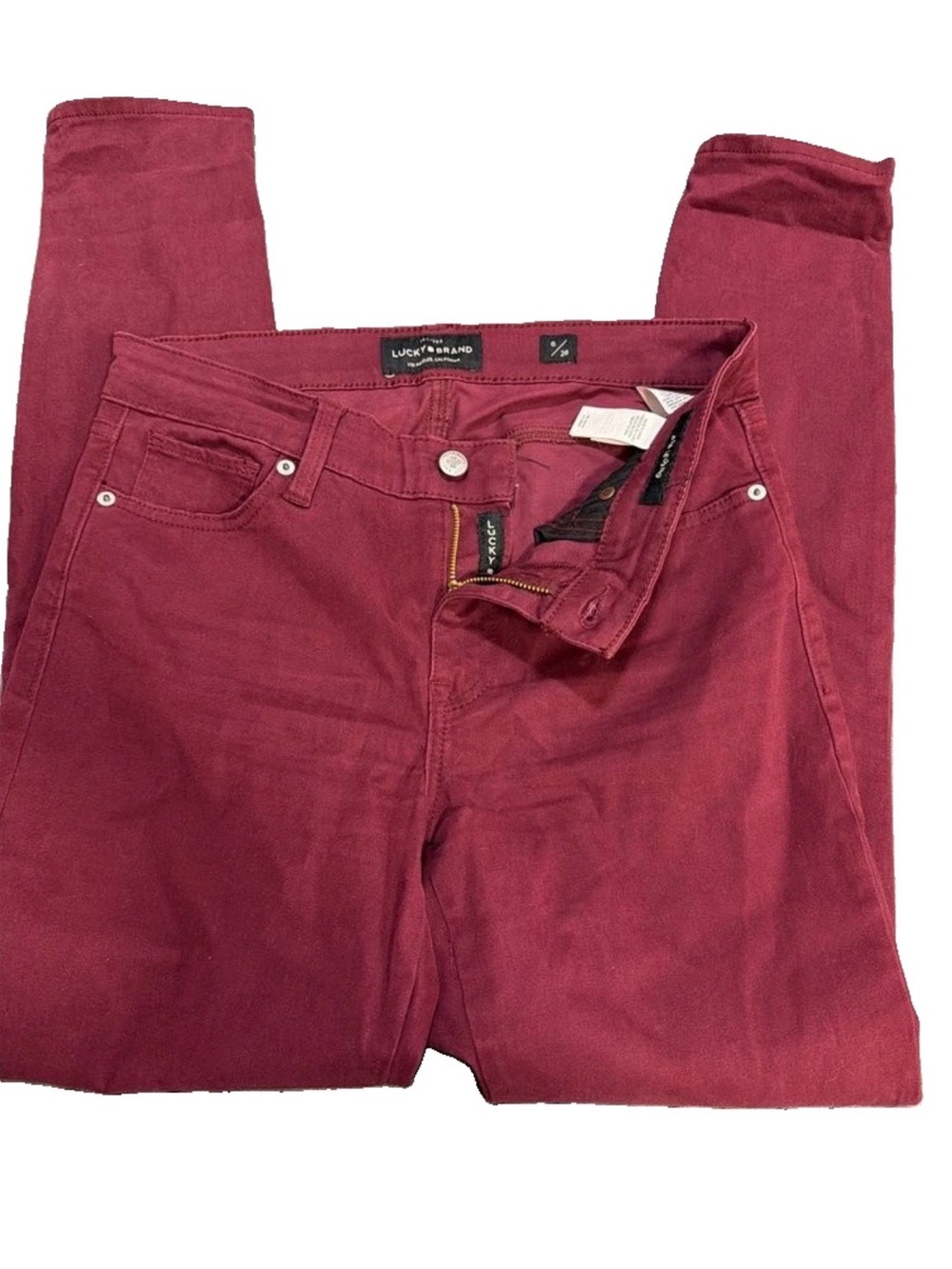 Lucky Brand Women’s Burgundy Skinny Jeans - Deep Wine
